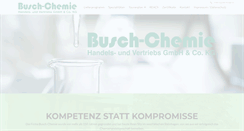 Desktop Screenshot of busch-chemie.com